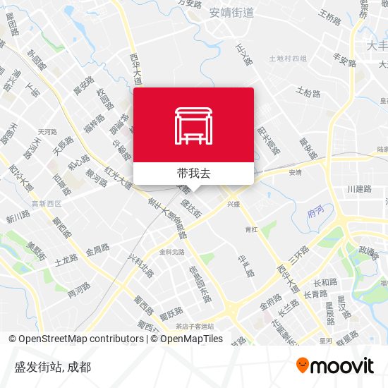 盛发街站地图