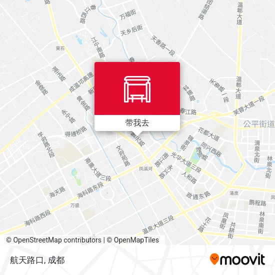 航天路口地图
