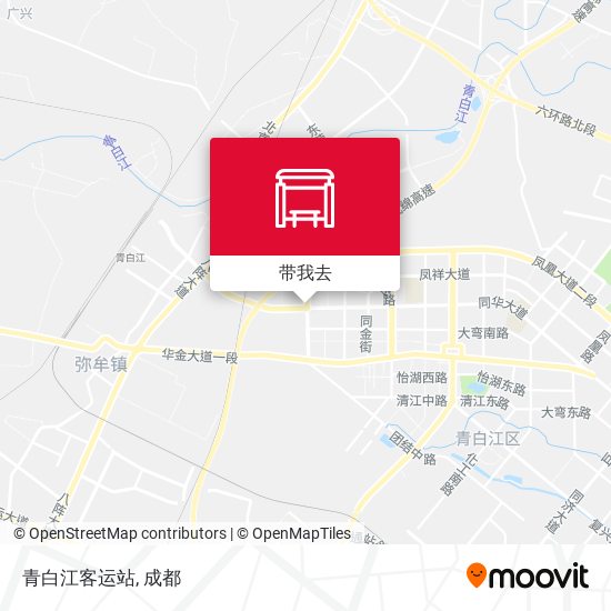 青白江客运站地图