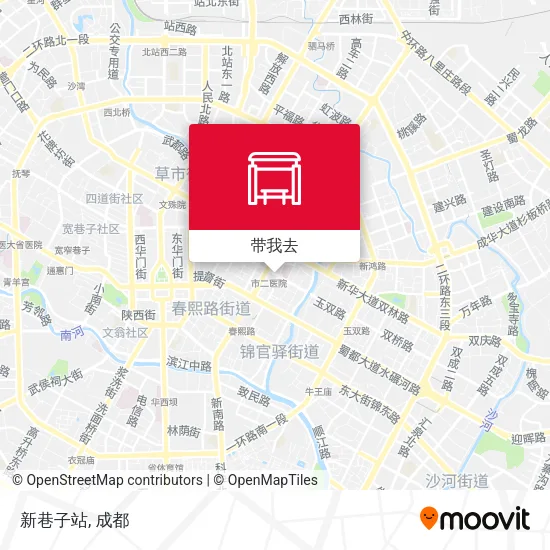 新巷子站地图