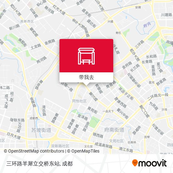 三环路羊犀立交桥东站地图