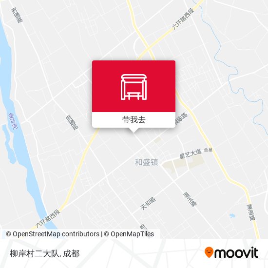 柳岸村二大队地图