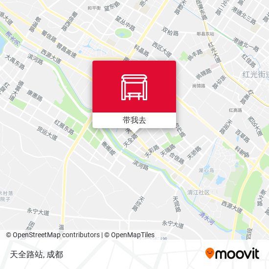 天全路站地图