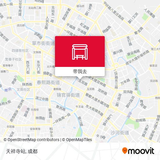 天祥寺站地图
