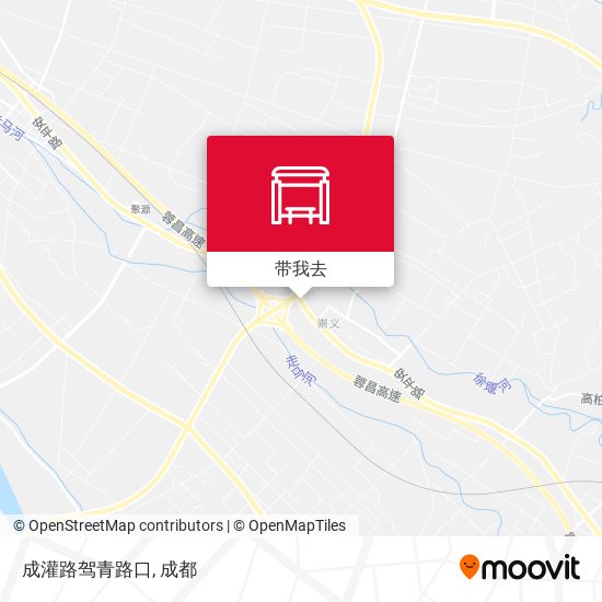 成灌路驾青路口地图