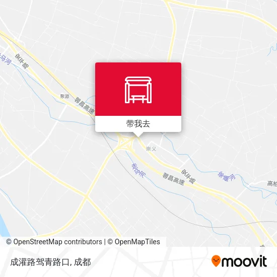 成灌路驾青路口地图