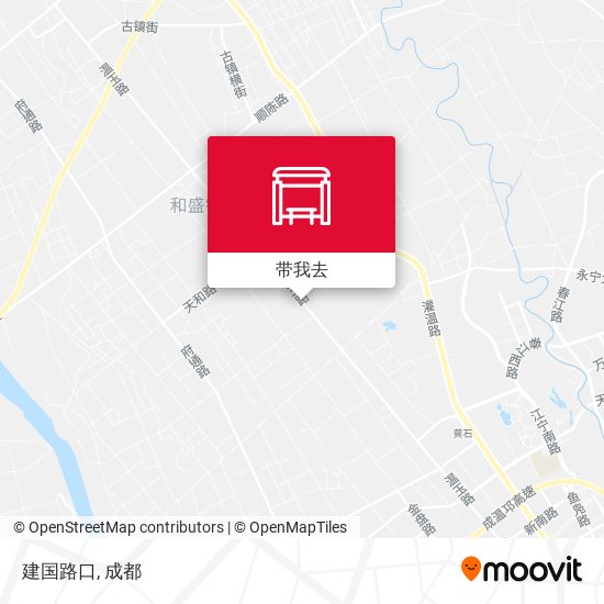 建国路口地图