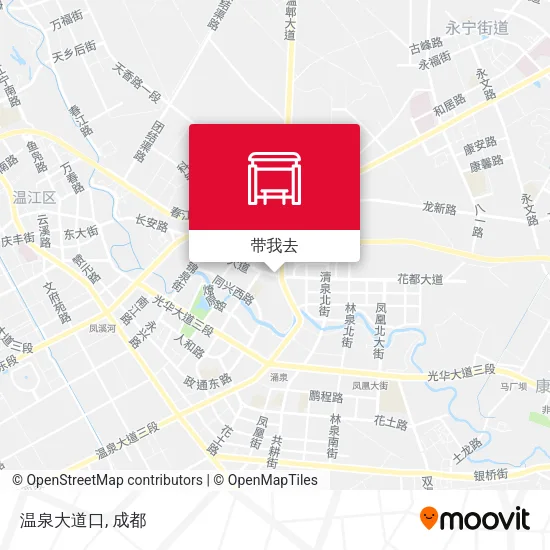 温泉大道口地图