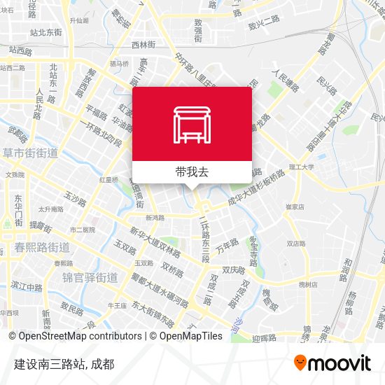 建设南三路站地图