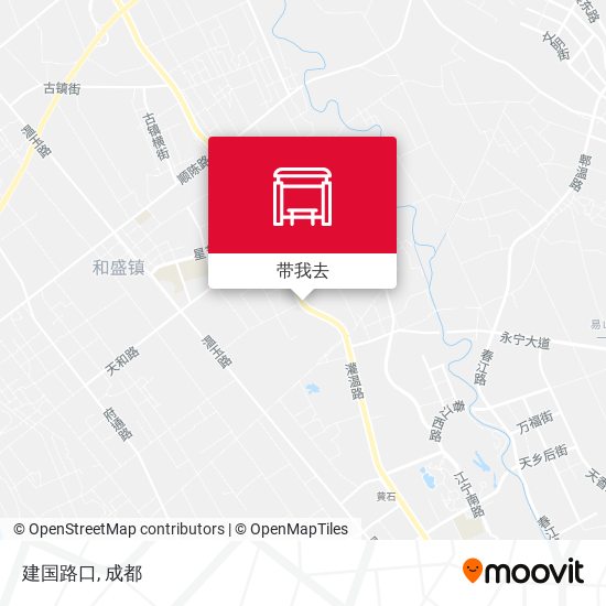 建国路口地图