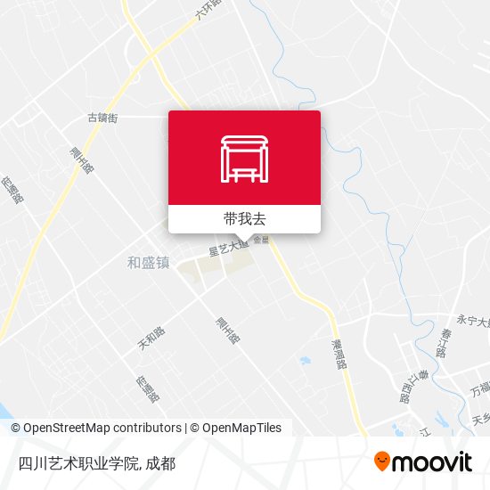 四川艺术职业学院地图