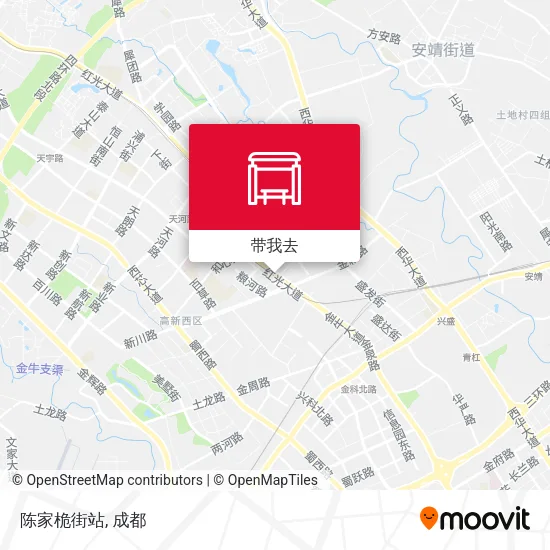 陈家桅街站地图