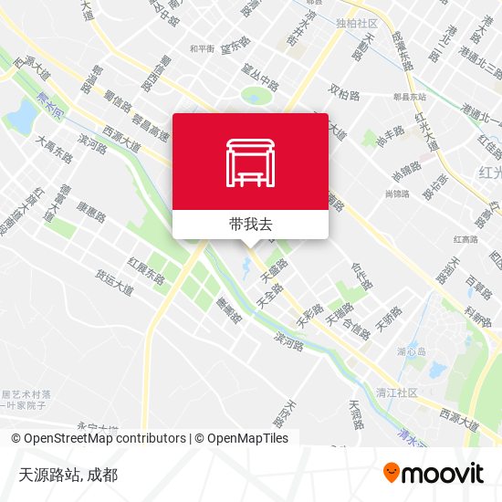 天源路站地图