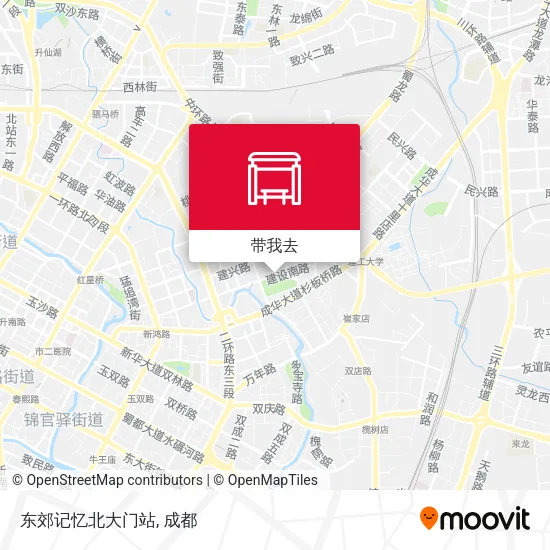 东郊记忆北大门站地图