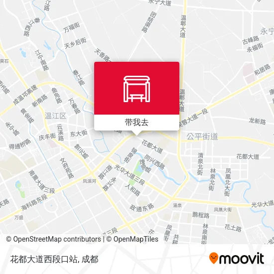 花都大道西段口站地图