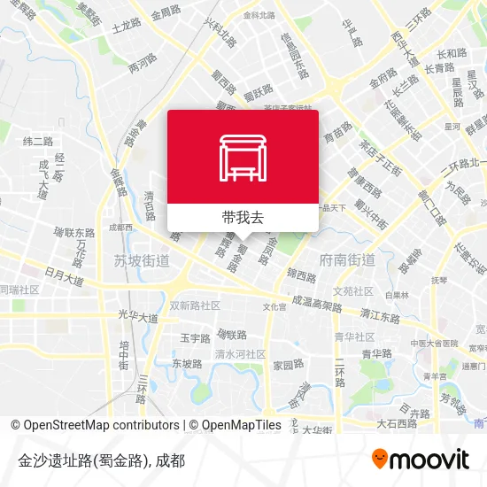 金沙遗址路(蜀金路)地图