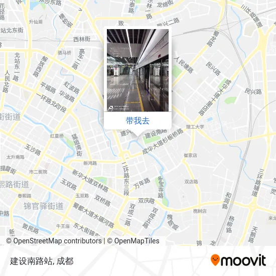 建设南路站地图
