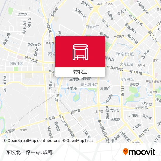 东坡北一路中站地图