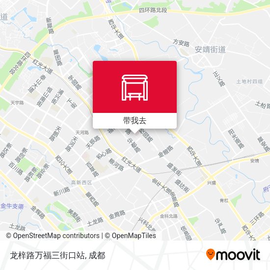 龙梓路万福三街口站地图