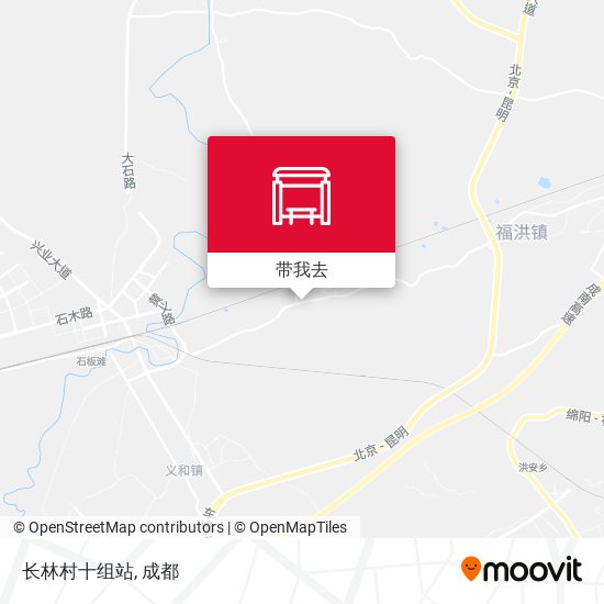 长林村十组站地图