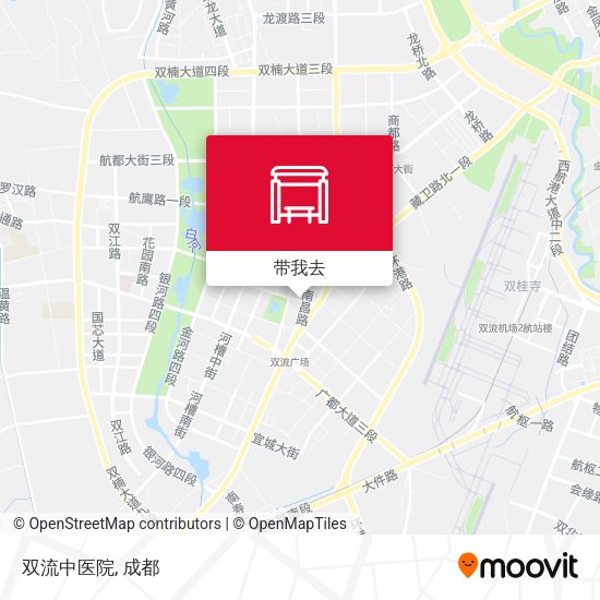 双流中医院地图