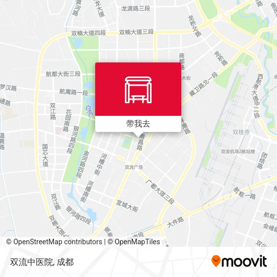 双流中医院地图