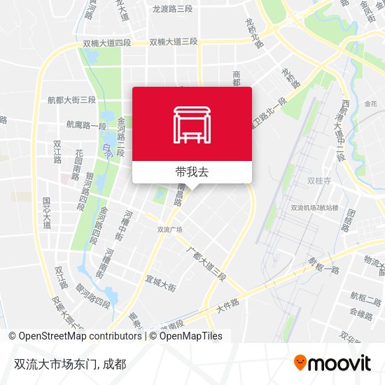 双流大市场东门地图