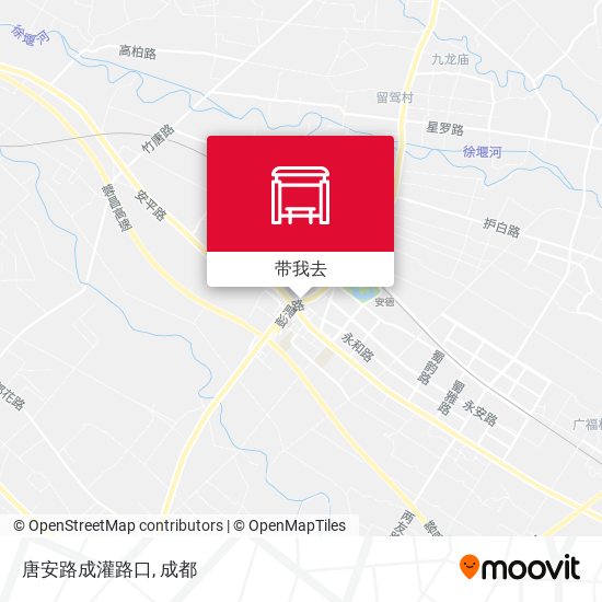 唐安路成灌路口地图