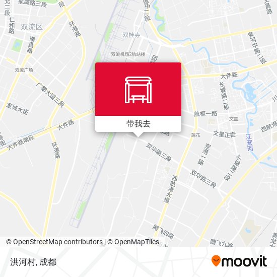 洪河村地图