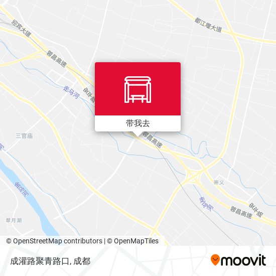 成灌路聚青路口地图