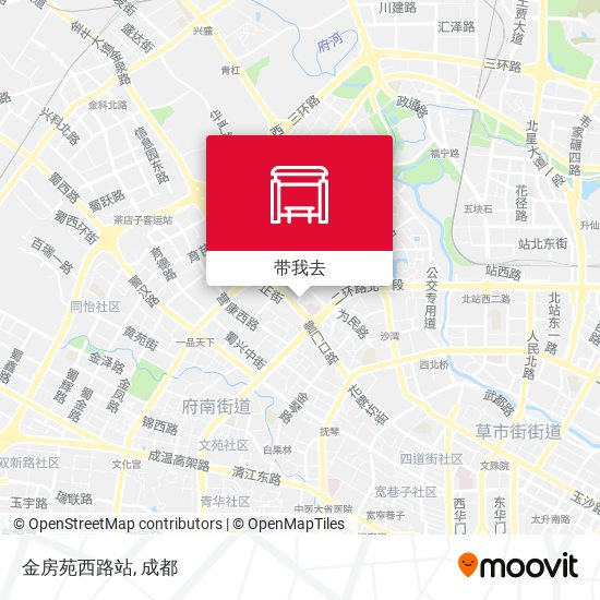 金房苑西路站地图