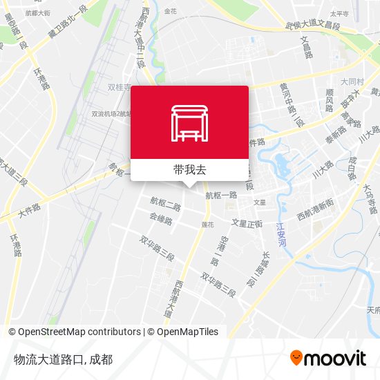 物流大道路口地图