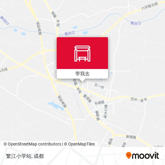 繁江小学站地图