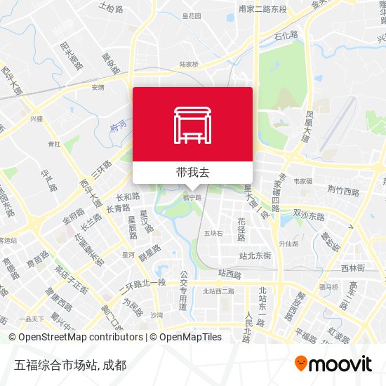 五福综合市场站地图