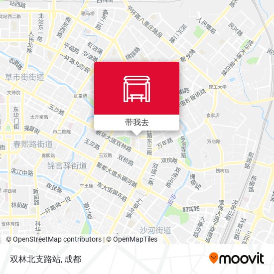 双林北支路站地图