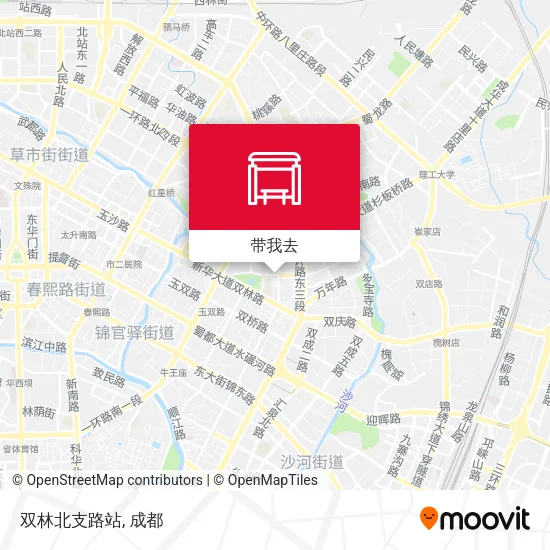 双林北支路站地图