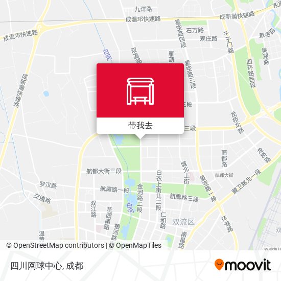 四川网球中心地图