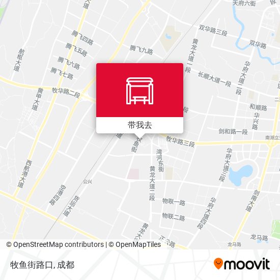牧鱼街路口地图