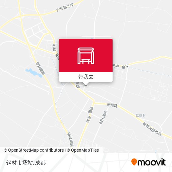 钢材市场站地图