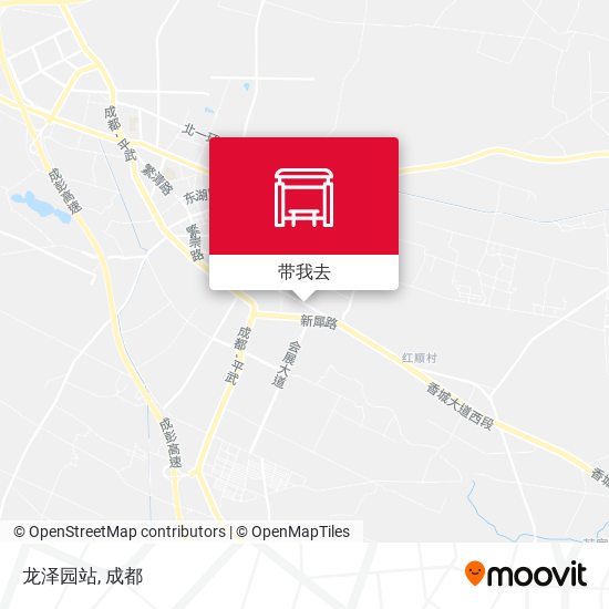 龙泽园站地图