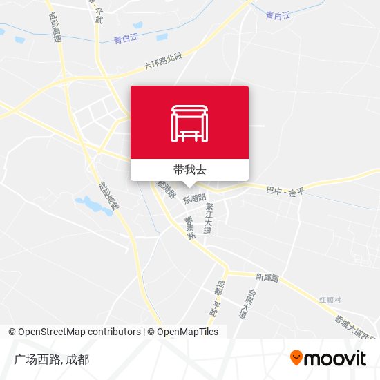 广场西路地图