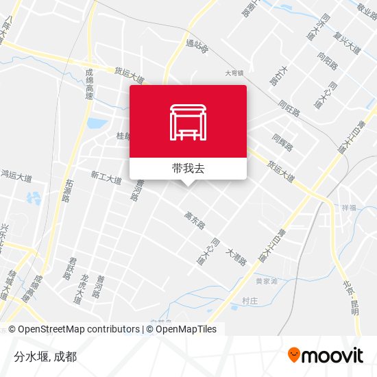 分水堰地图