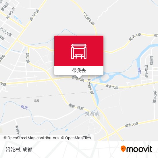 沿沱村地图