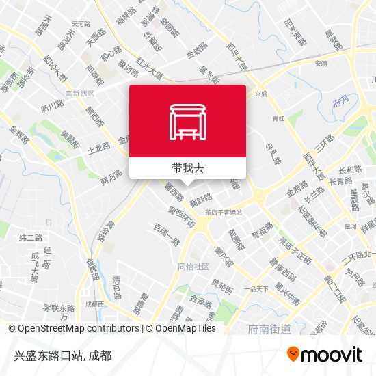 兴盛东路口站地图