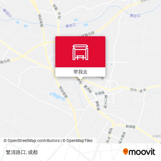 繁清路口地图