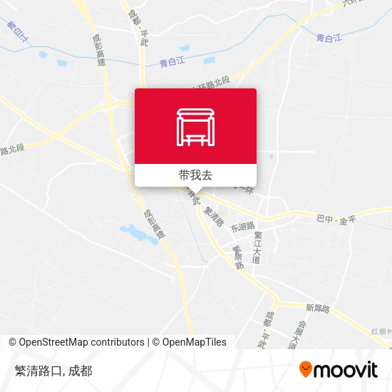 繁清路口地图