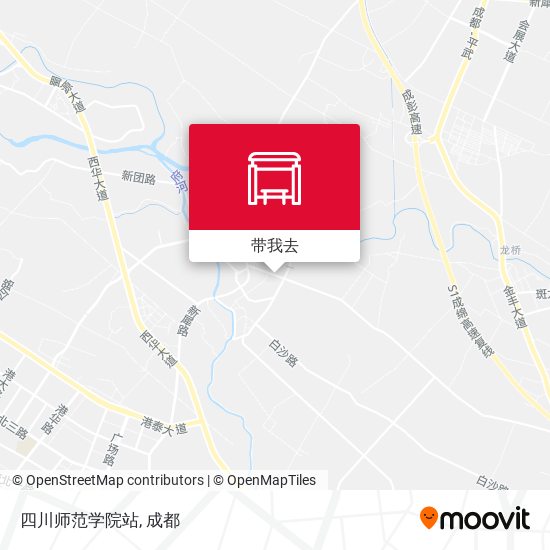 四川师范学院站地图