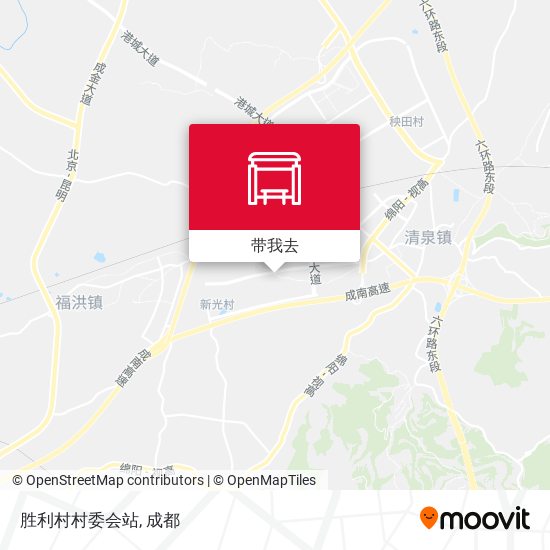 胜利村村委会站地图
