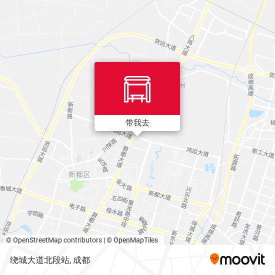 绕城大道北段站地图