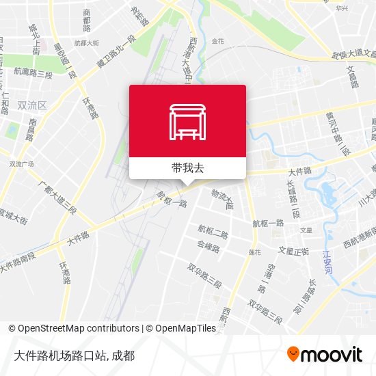 大件路机场路口站地图